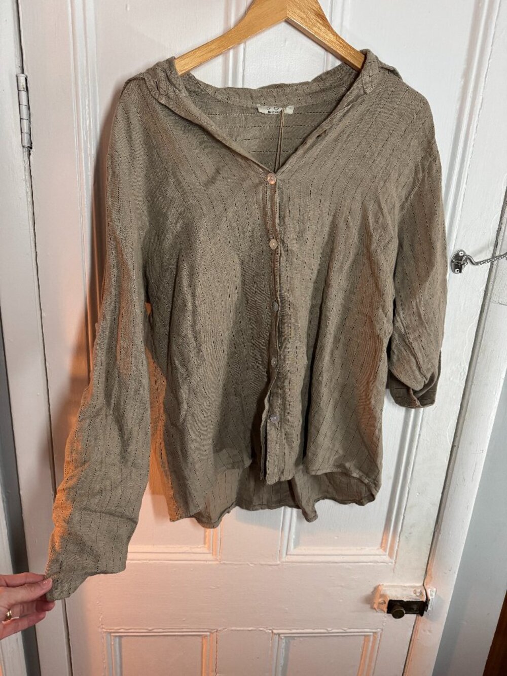100% Linen Button Up Top - Lea & Luc “The Best Linen Shirt”